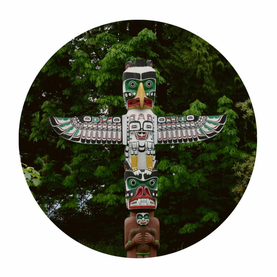 Totem in Vancouver's Stanley Park