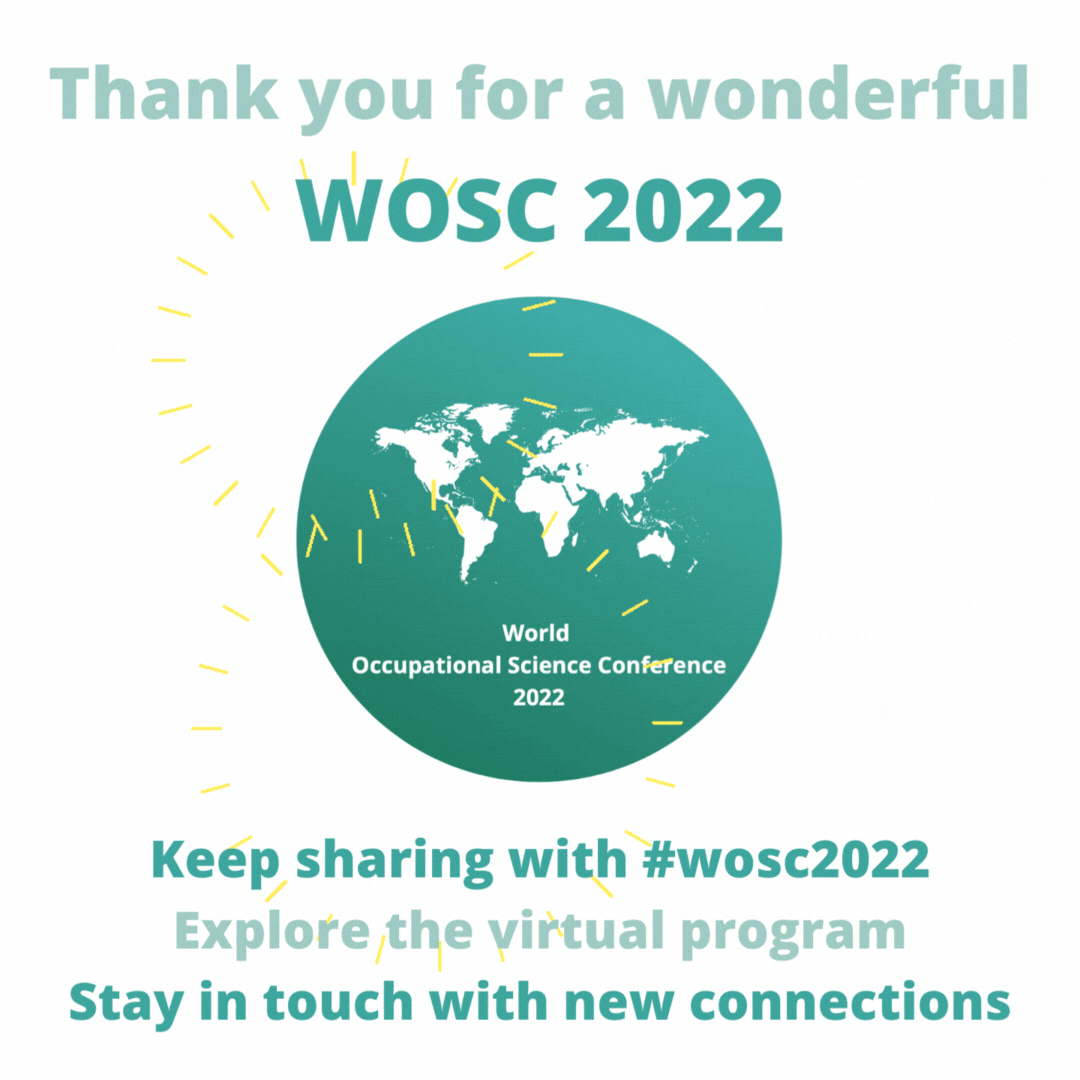 Gif with fireworks happily exploding over the WOSC logo and the words 'Thank you for a wonderful WOSC 2022'